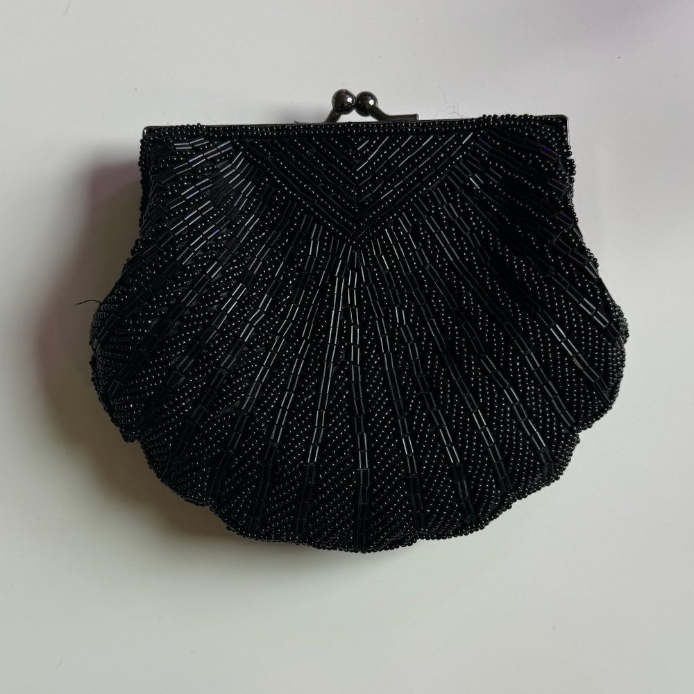 Black Beaded Purse